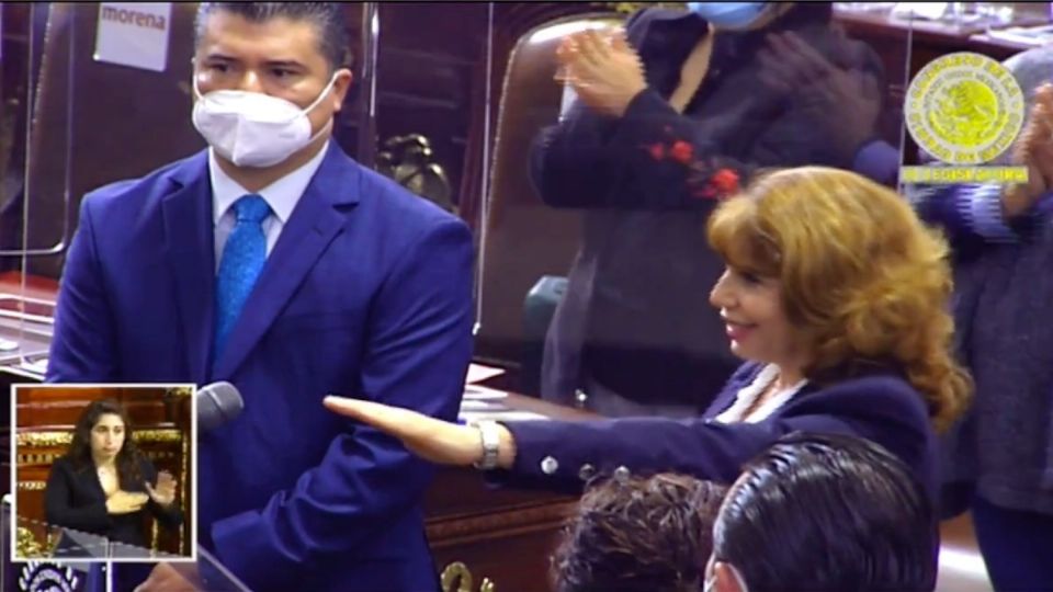 Judith Vanegas tomó protesta en el Congreso de la Ciudad de México. Foto: Captura de pantalla