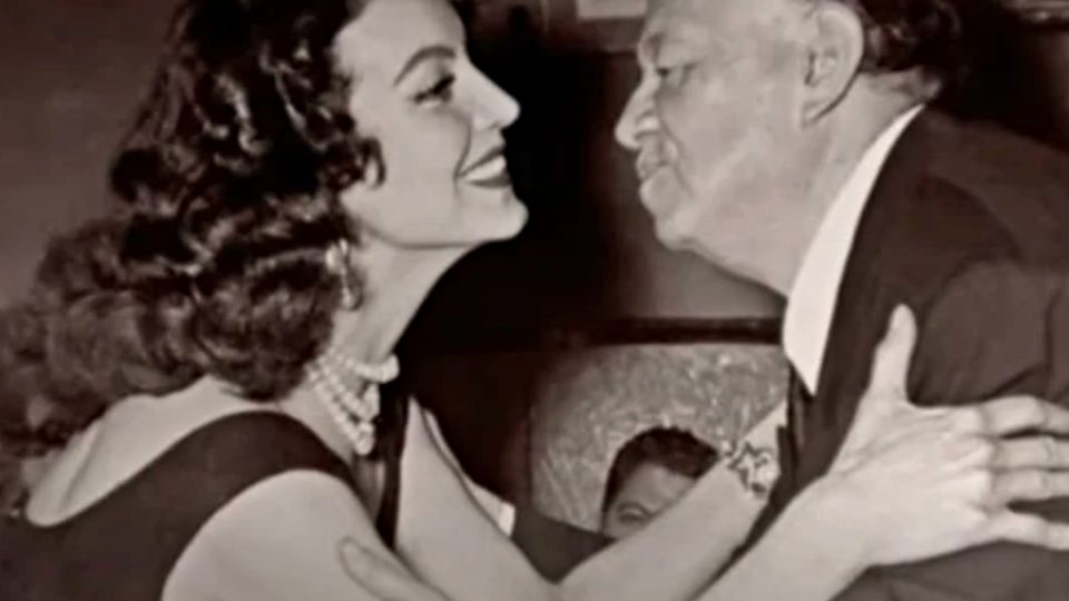 María Félix 'La Doña' y Diego Rivera. FOTO: Especial