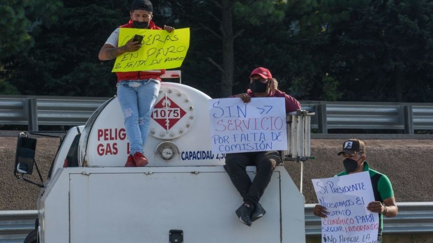 Niño se queda sin oxígeno por bloqueo de gaseros en la México-Pachuca, esta es la historia de Andrés