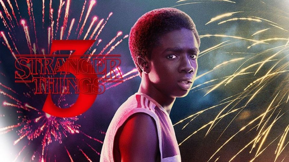 Caleb McLaughlin en el promocional de Stranger Things 3. Foto: Netflix