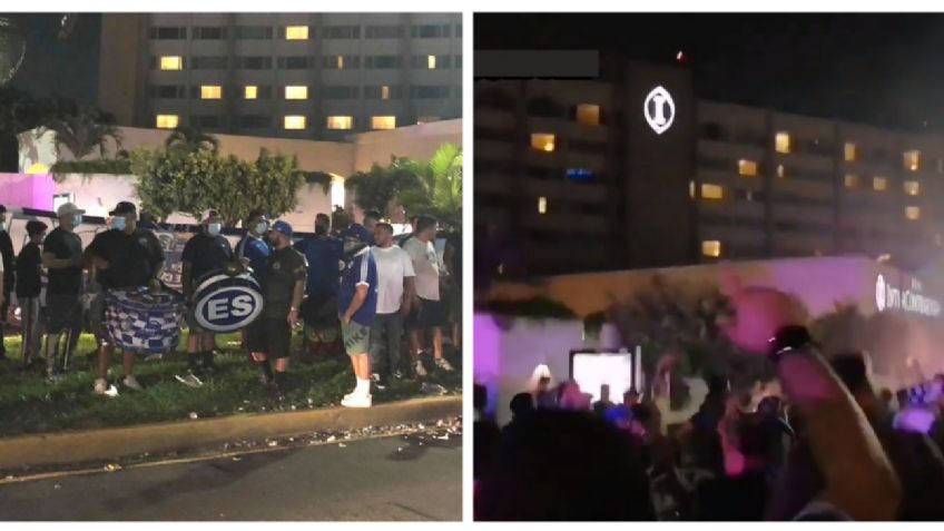 ¡Es una Guerra! Aficionados de El Salvador llevan serenata a la Selección Mexicana | VIIDEO