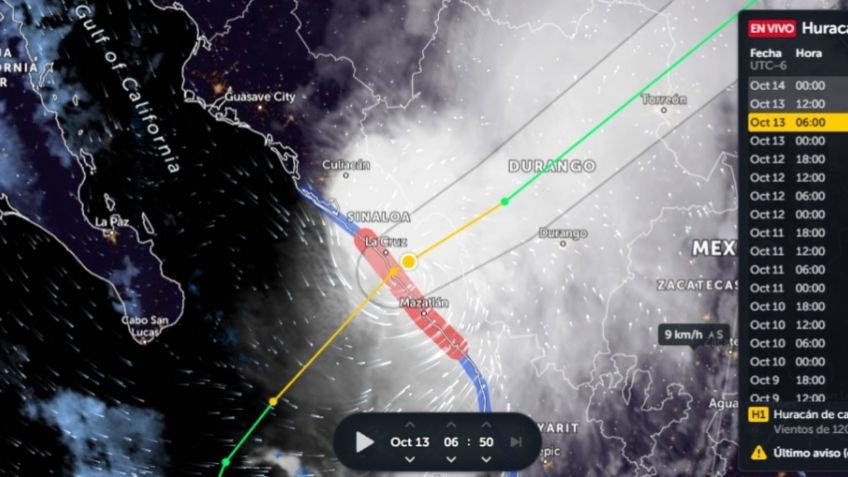 Huracán Pamela: se registran vientos de 120 kilómetros por hora y lluvias intensas