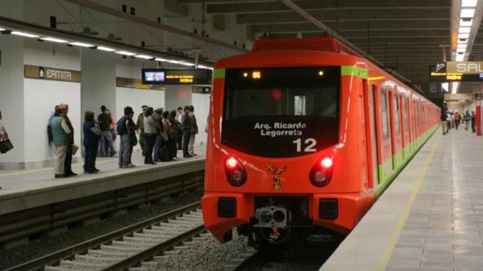 Imagen de Tren en la línea 12 del Metro de la Ciudad de México. Foto: Cuartoscuro