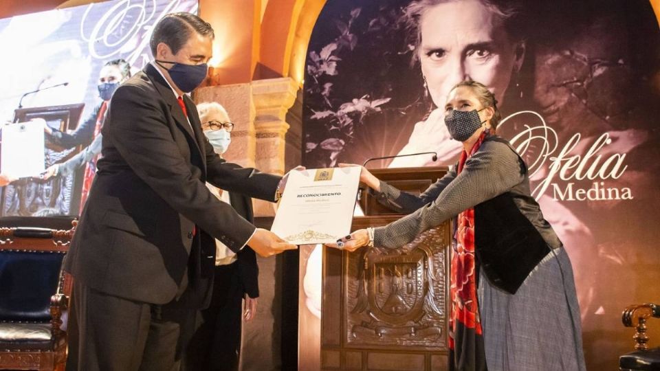 Ofelia Medina recibe reconocimiento de la UASLP por más de 50 años de trayectoria (Foto: Especial)