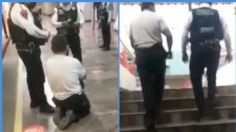 ¡Milagro, milagro! Presunto "discapacitado" se pone de pie y abandona el Metro: VIDEO VIRAL