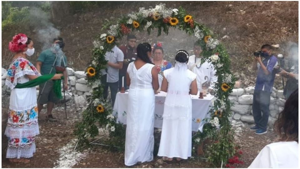 Celebración del matrimonio igualitario en Lázaro Cárdenas, Quintana Roo
(Foto: Luis Enrique Cauich)