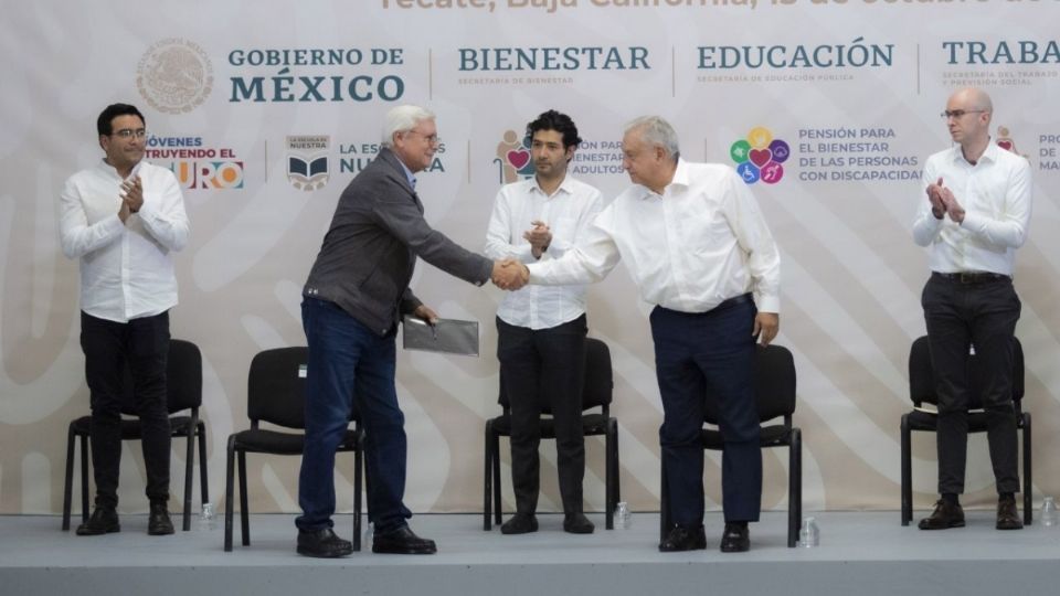 El presidente destacó que Jaime Bonilla está ayudando y apoyando de manera solidaria en la Cuarta Transformación'. FOTO: Cuartoscuro