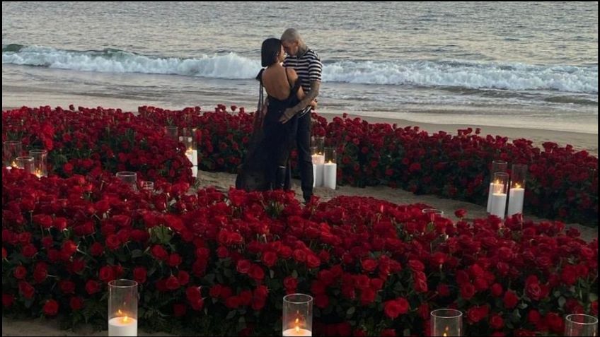 ¡Kourtney Kardashian se comprometió con Travis Barker! Mira las fotos de la romántica propuesta en la playa