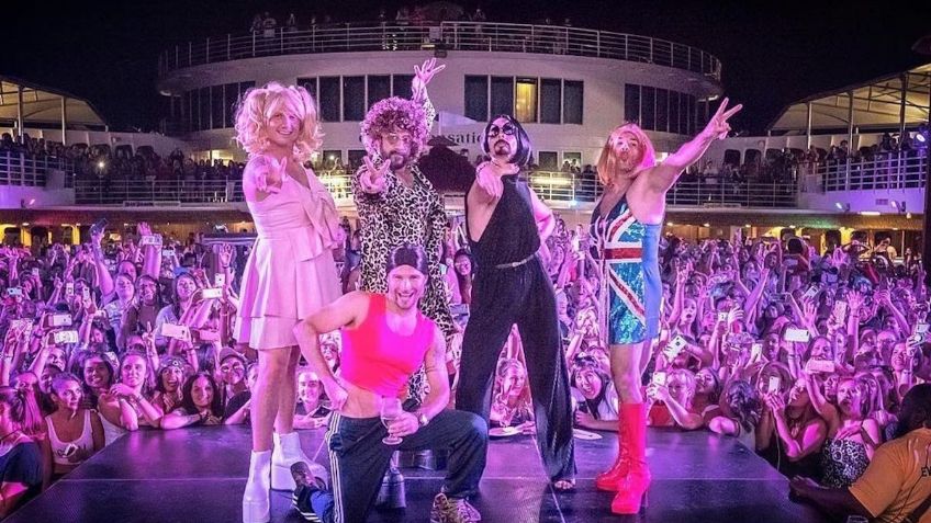 Los Backstreet Boys se disfrazan como las Spice Girls y sorprenden con homenaje en concierto