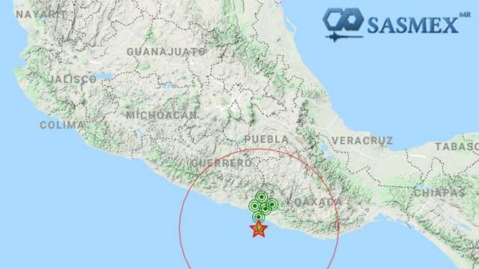 El sismo ocurrió pasada la una de la tarde de este lunes. Foto: SASMEX