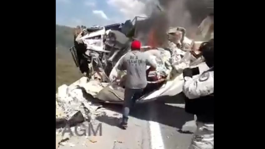 Tragedia en Jalisco: Choque deja siete personas prensadas en la carretera Guadalajara-Lagos de Moreno | VIDEO