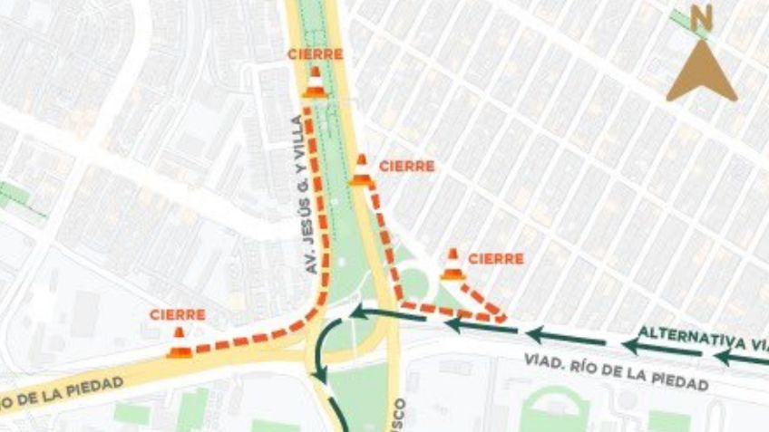 ¡Toma tus precauciones! Cerrarán paso a desnivel de Viaducto y Circuito Interior; conoce las alternativas