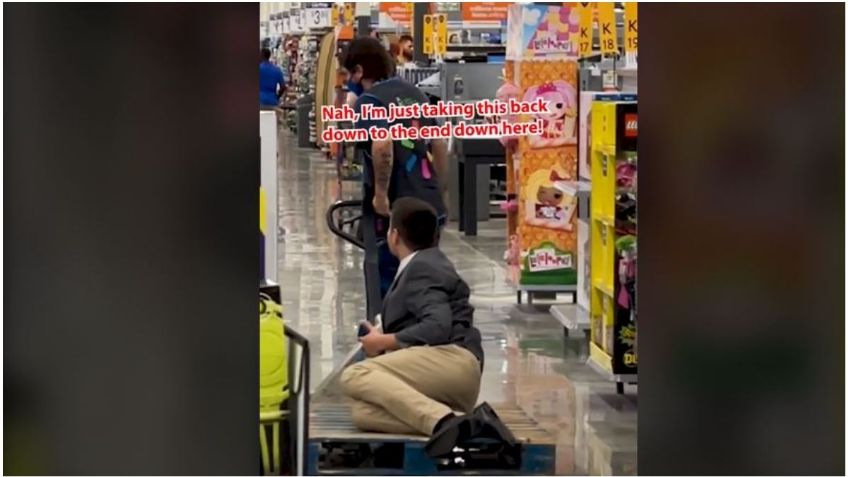 Cancelan a tiktoker por hacerse el ‘gracioso’ con empleados de Walmart | VIDEO