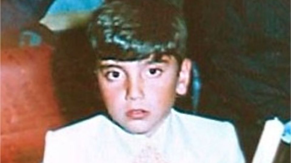 Alejandro Fernández cuando era niño. Foto: Especial