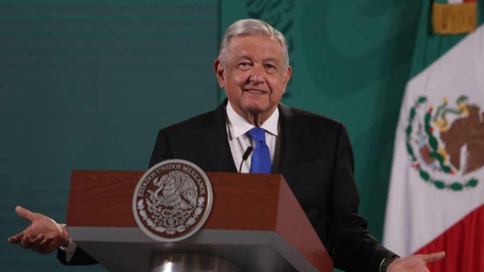 López Obrador durante su conferencia mañanera de este viernes. FOTO: Cuartoscuro