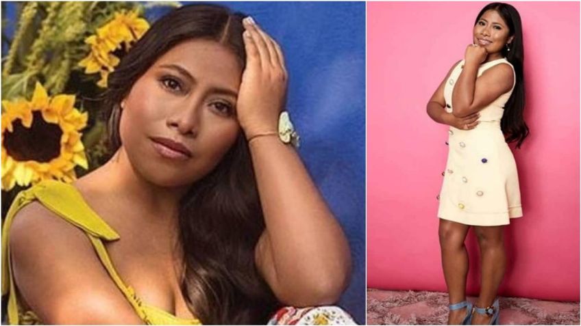 Yalitza Aparicio presume piernas de infarto con mini vestido sport color azul