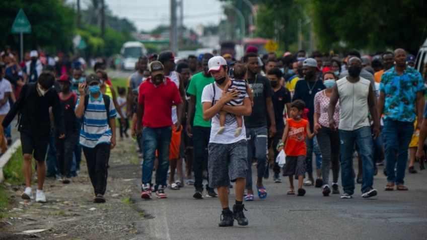 Caravana migrante sale de Tapachula rumbo a CDMX