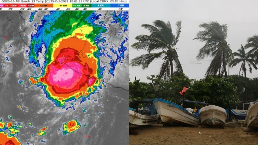 Huracán Rick causará lluvias en Guerrero, Michoacán, CDMX y Edomex este 25 de octubre