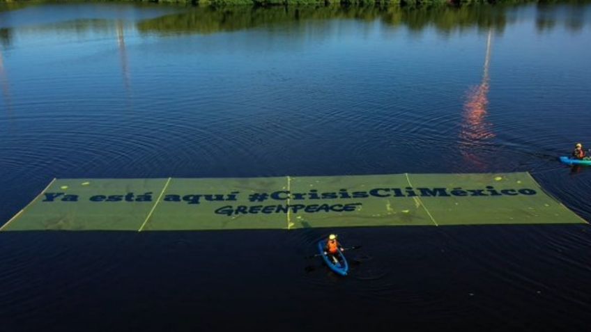 Greenpeace protesta contra la refinería Dos Bocas; denuncian grave impacto ecológico de la obra