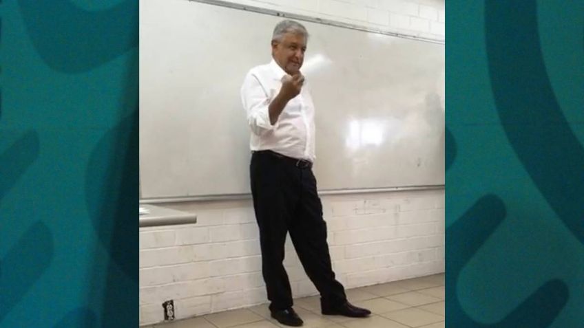 Así fue el día que AMLO dio clase en la UNAM: VIDEO