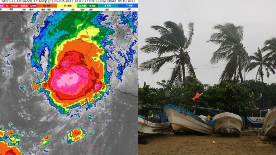 Rick se degradará  a tormenta Tropical. Foto: CONAGUA/Cuartoscuro