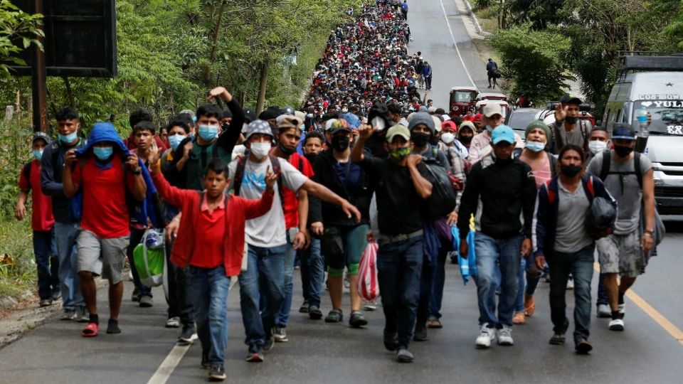 La Caravana Migrante hará el trayecto más largo desde que salió a la Ciudad de México 
FOTO: Twitter