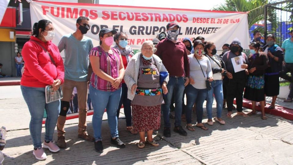 Familiares de desaparecidos en Pantelhó inician plantón en Chiapas (Foto: Especial)