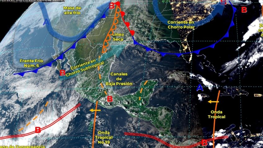 Frente Frío: Estos son los estados que tendrán bajas temperaturas y fuertes rachas de viento