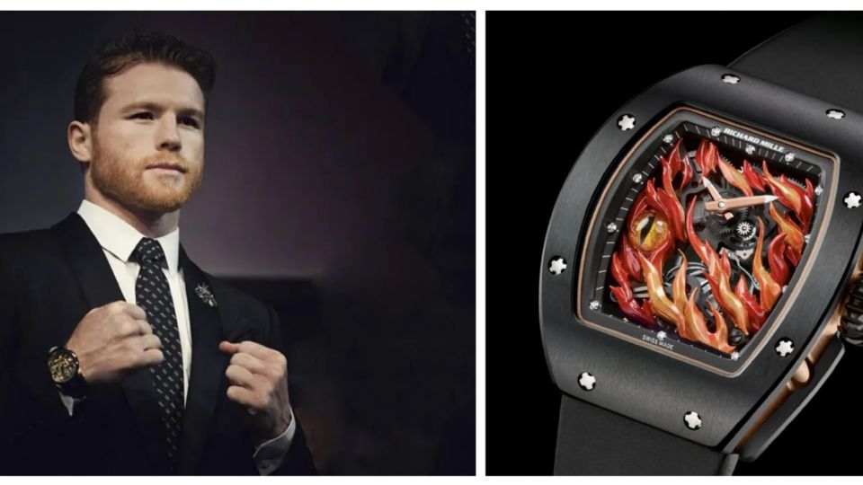 Saúl Álvarez tiene en su colección un reloj de casi 3 millones de pesos 
FOTO: Especial