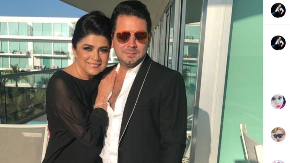 El hijo de Eugenio Derbez con su madre Victoria Ruffo. Foto: Instagram