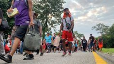 Lluvia retrasa avance de la caravana de migrantes; requieren botiquín de primeros auxilios