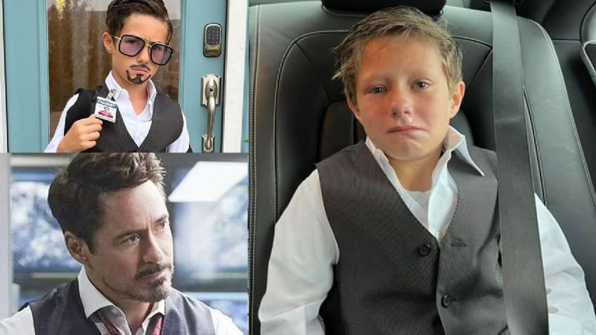 Conmueve niño que se disfrazó de Tony Stark en Halloween: le hicieron "bullying" y le dijeron que se veía "estúpido"