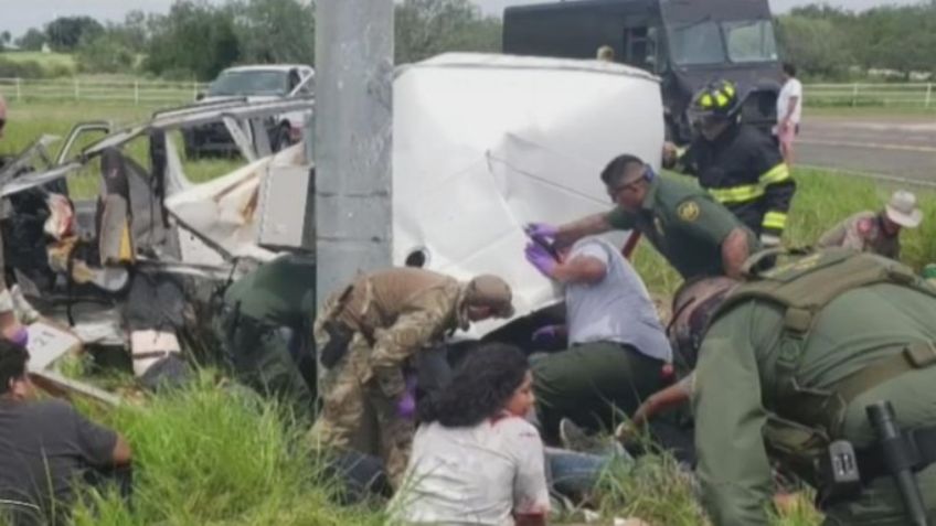 EU: Mueren cuatro migrantes en volcadura registrada en Texas tras cruzar la frontera con México