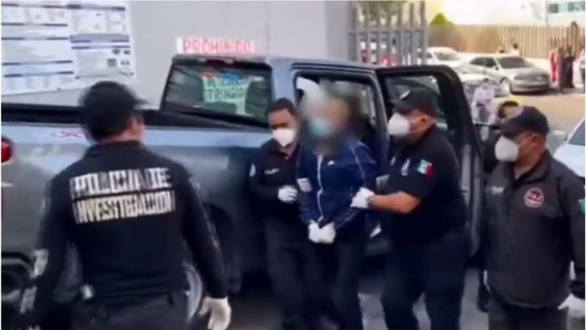 ESPOSADO y CUSTODIADO: arrestaron a Jorge David 'N', el criminal que disparó en la cabeza a chofer en Tlalnepantla