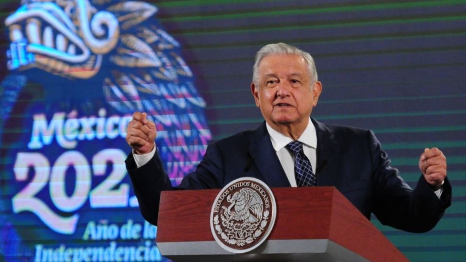 Andrés Manuel López Obrador este viernes durante su conferencia matutina. FOTO: Cuartoscuro