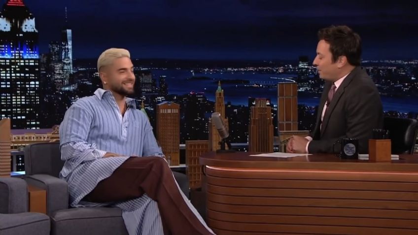 Maluma presume COSTOSOS tenis en el programa de Jimmy Fallon