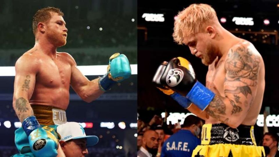 Imagen del Saúl 'Canelo' Álvarez y Jake Paul. Foto: Especial