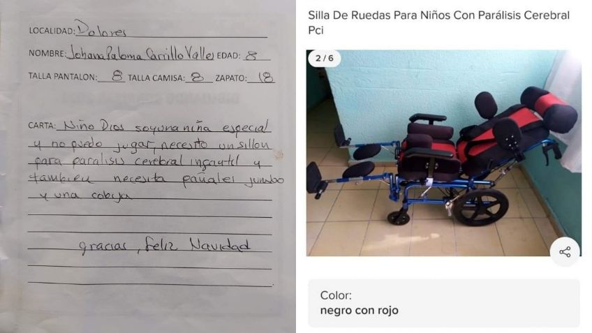 Niña indígena en Nayarit pide al Niño Dios una silla de ruedas para poder jugar