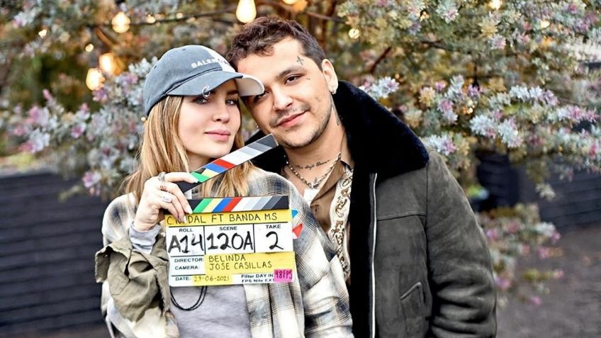 Christian Nodal celebra su aniversario con Belinda con esta FOTO y termina con rumores