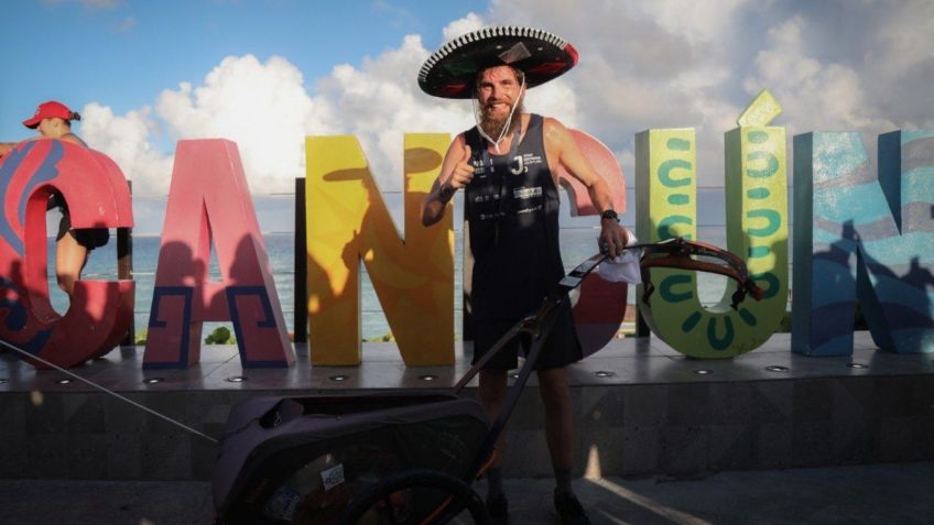 El “Forrest Gump Alemán” llega a Cancún y así fue recibido