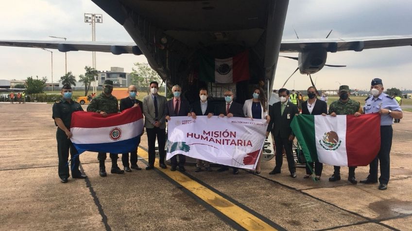 México dona 150 mil vacunas Covid-19 a Paraguay