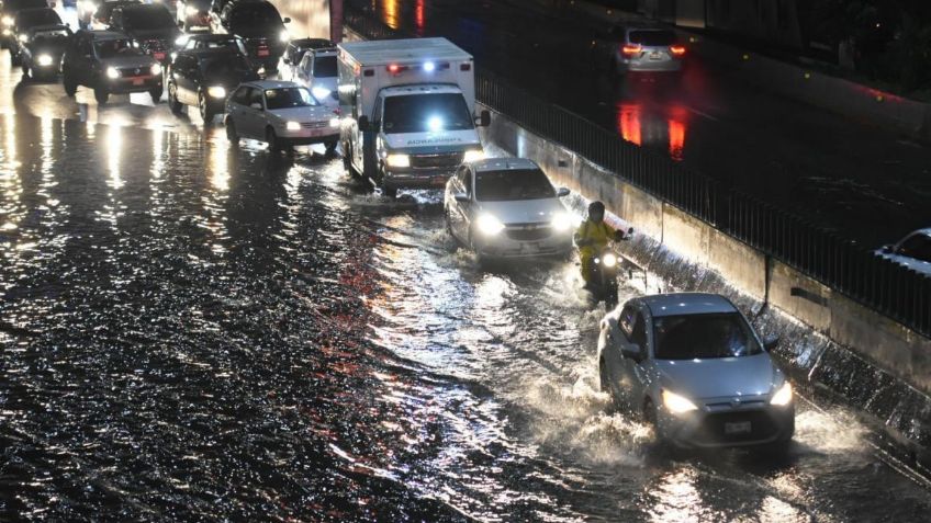 Éstas son las afectaciones viales tras las fuertes lluvias en la CDMX: VIDEO+FOTO