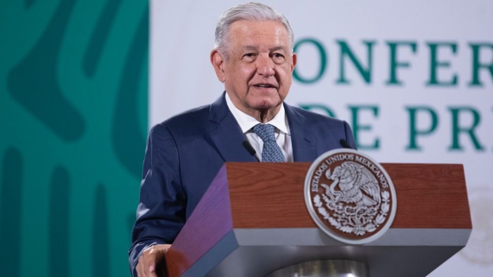 López Obrador durante la conferencia mañanera de este 6 de octubre. Foto: Presidencia de México