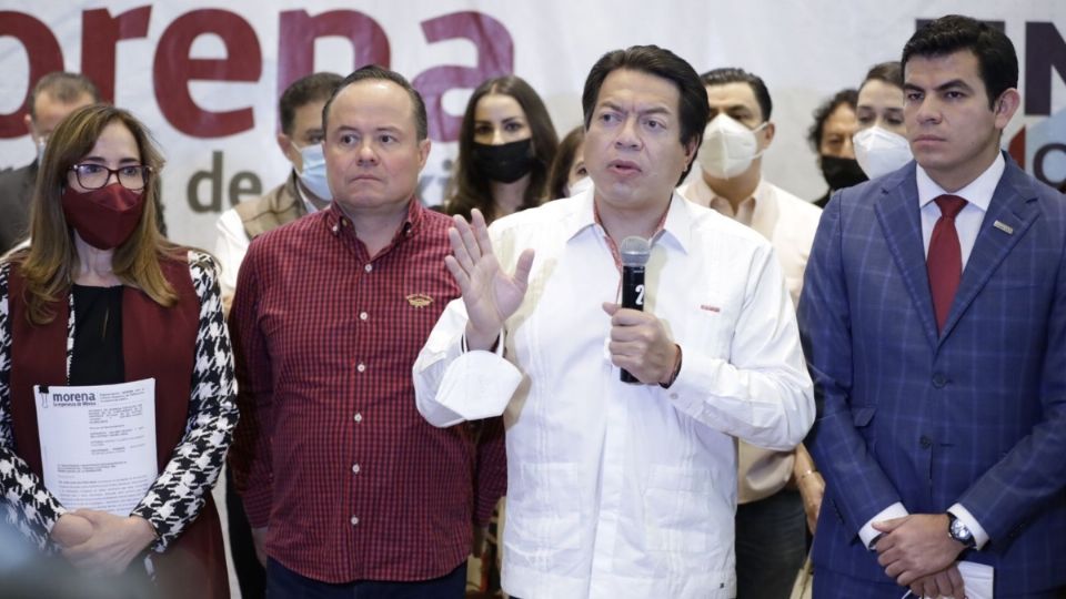 Por su parte Clemente Castañeda, presidente nacional de Movimiento Ciudadano (MC), dijo que ellos, los dirigentes de Morena, fueron quienes presionaron hasta anular la elección de Citlally Amaya, abanderada de MC FOTO: ESPECIAL