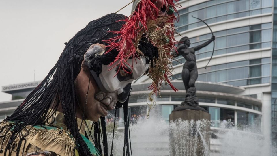 Detalles sobre el desfile del Día de Muertos en la Ciudad de México. Foto: Cuartoscuro