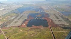 Imagen del NAIM inundado causa polémica en redes sociales; "La naturaleza retoma su lugar" | FOTO