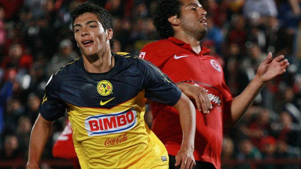 El 9 de octubre de 2021, El Lobo Mexicano defendió por primera vez los colores del América ante Morelia. Foto: Mexsport