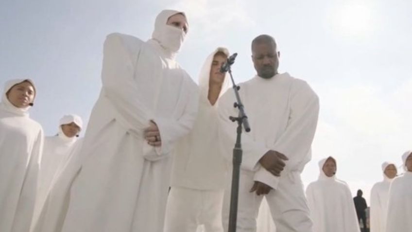 De blanco y sin pupilentes: Marilyn Manson se une a la secta cristiana de Kanye West y Justin Bieber