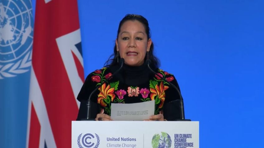 María Luisa Albores pide en COP26 no usar financiamiento como medio para "sanar culpas" por cambio climático