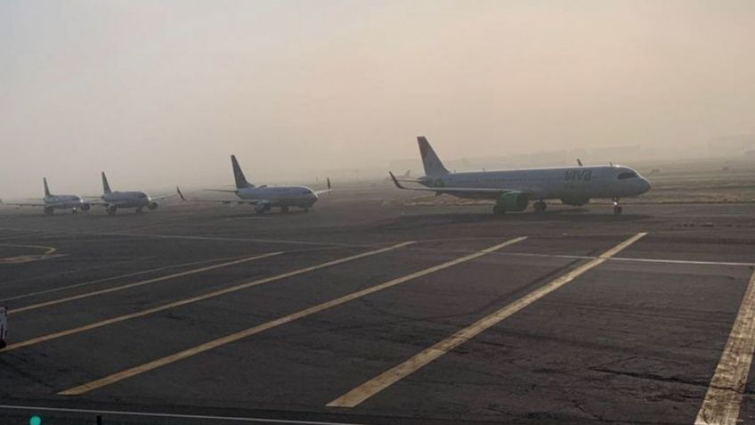 Aeropuerto de la CDMX sufre desajuste por neblina; bloqueo en Terminal 1